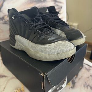 Jordan Black and Gray Kids Sneakers